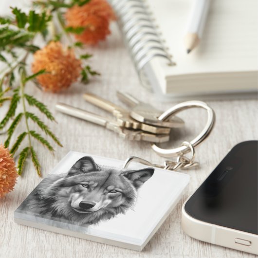 Sigma Male Lone Wolf Schlüsselanhänger (Vorderseite rechts)