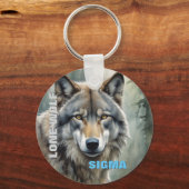Sigma Male Lone Wolf Schlüsselanhänger (Vorderseite)