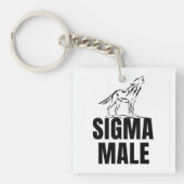 Sigma Male Lone Wolf Schlüsselanhänger (Vorderseite)