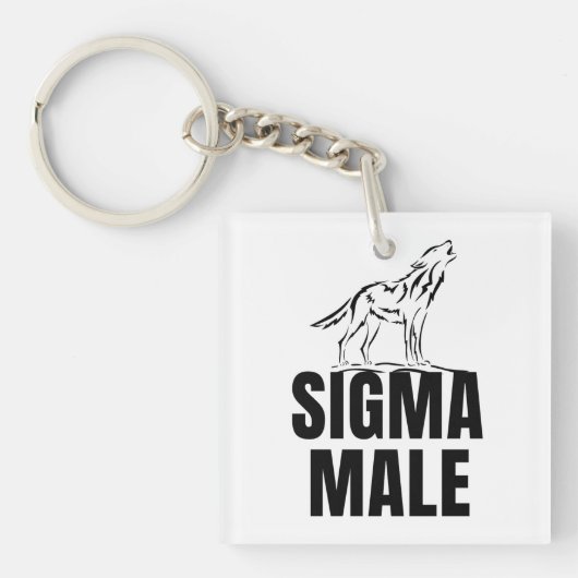 Sigma Male Lone Wolf Schlüsselanhänger (Vorderseite)