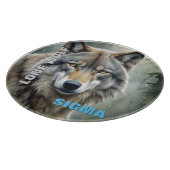 Sigma Male Lone Wolf Schneidebrett (Ecke)