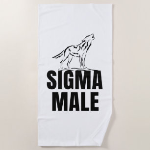 Sigma Male Lone Wolf Strandtuch