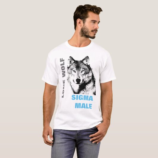 Sigma Male Lone Wolf T-Shirt (Vorne ganz)