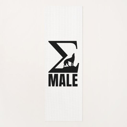 Sigma Male lone wolf Yogamatte (Vorderseite)