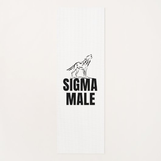 Sigma Male Lone Wolf Yogamatte (Vorderseite)
