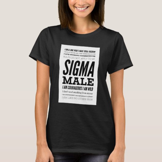 Sigma Male T-Shirt (Vorderseite)