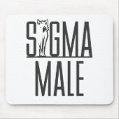 Sigma Male Wolf Lone Loner Meme Mousepad (Vorne)