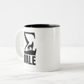 Sigma Male Zweifarbige Tasse (Vorderseite Links)