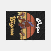 Sigma Papa Wolf Match Tribe Wolves Camping Pack Fa Fleecedecke (Vorderseite (Horizontal))