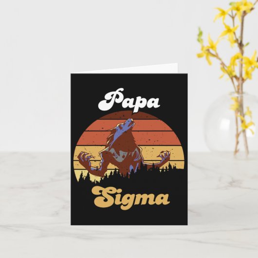 Sigma Papa Wolf Match Tribe Wolves Camping Pack Fa Karte (Gelbe Blume)