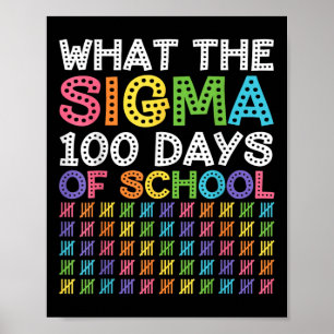 Sigma Skibidi Schule 100 Tage Smarter Funny Meme S Poster