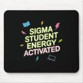 Sigma Student Energy Activated, Back To School, Ge Mousepad (Vorne)