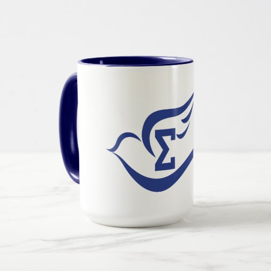 Sigma-Taube Mugv2 Tasse (Vorderseite Links)