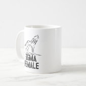 Sigma weibliche Lone Wolf Kaffeetasse (Vorderseite Links)