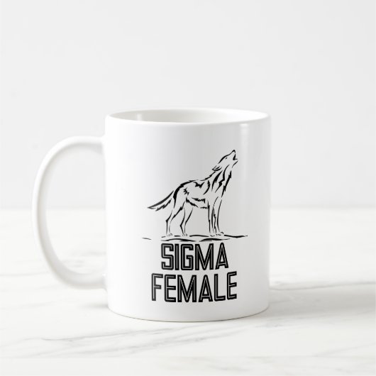 Sigma weibliche Lone Wolf Kaffeetasse (Links)