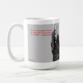 Sigmund Freud Berühmtes "Kampf"-Zitat Kaffeetasse (Links)