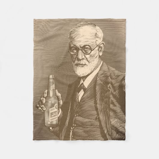 Sigmund Freud Blanket Fleecedecke (Vorderseite)