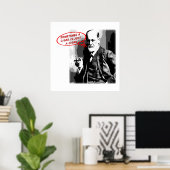 Sigmund Freud cigar-Zitat Poster (Heimbüro)