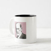 Sigmund Freud - Deine Mutter Zweifarbige Tasse (Vorderseite Links)