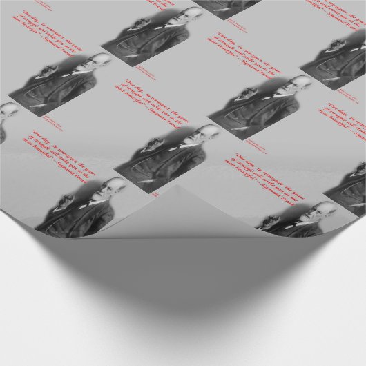 Sigmund Freud Famous "Struggle" Quote Geschenkpapier (Ecke)
