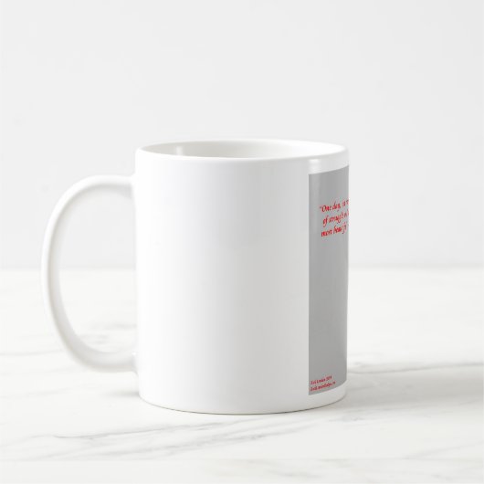 Sigmund Freud Famous "Struggle" Quote Kaffeetasse (Links)
