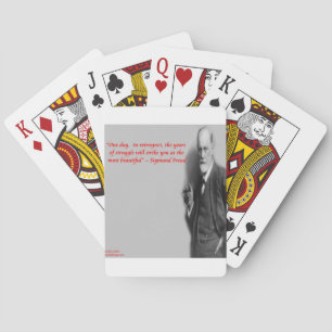 Sigmund Freud Famous "Struggle" Quote Spielkarten