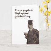 Sigmund Freud Funny Psychischer Abschluss Karte (Gelbe Blume)