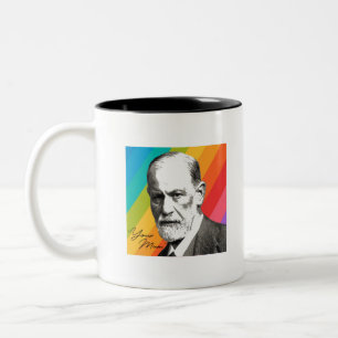 Sigmund Freud - Ihre Mama Zweifarbige Tasse