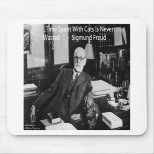 Sigmund Freud in seinem Büro & Lustige Katzen-Zita Mousepad