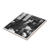 Sigmund Freud in seinem Büro und funny Cat Quote Fliese (Seite)