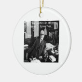 Sigmund Freud in seinem Büro und funny Cat Quote Keramikornament (Links)