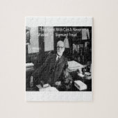Sigmund Freud in seinem Büro und funny Cat Quote Puzzle (Vertikal)
