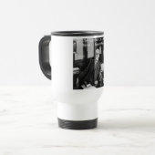 Sigmund Freud in seinem Büro und funny Cat Quote Reisebecher (Vorderseite Links)