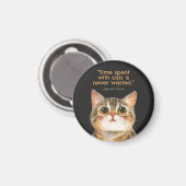 Sigmund Freud Katzenzitat Magnet (Vorderseite/Rückseite)