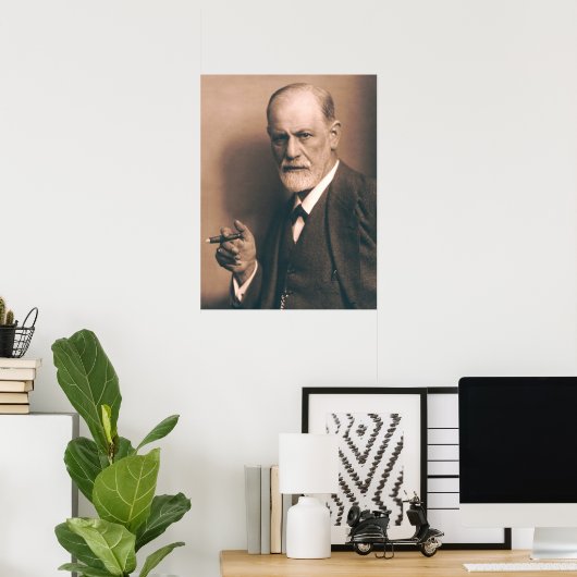 Sigmund Freud mit Cigar Poster (Heimbüro)