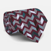 Sigmund Freud Neo Patchwork Zigzag Power Necktie Krawatte (Gerollt)