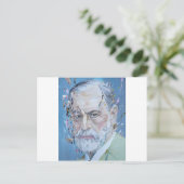 SIGMUND FREUD - Ölportrait Postkarte (Stehend Vorderseite)