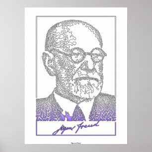 Sigmund Freud. Österreichischer Neurologe [008] Poster
