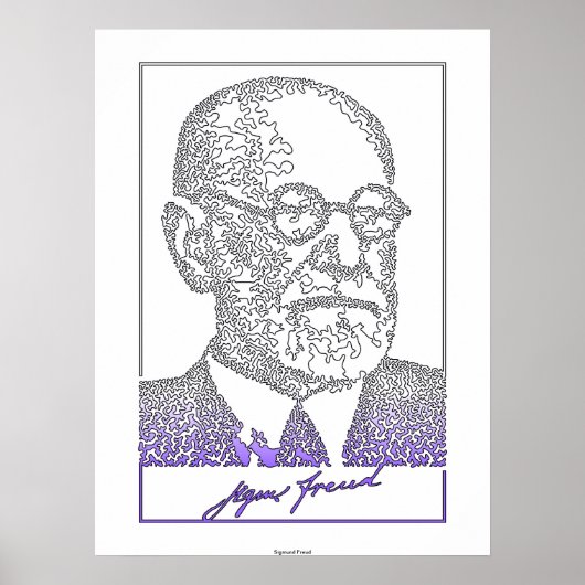 Sigmund Freud. Österreichischer Neurologe [008] Poster (Vorne)