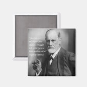 Sigmund Freud Quote Magnet 2 (Vorderseite/Rückseite)