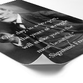 Sigmund Freud Quote Poster (Ecke)
