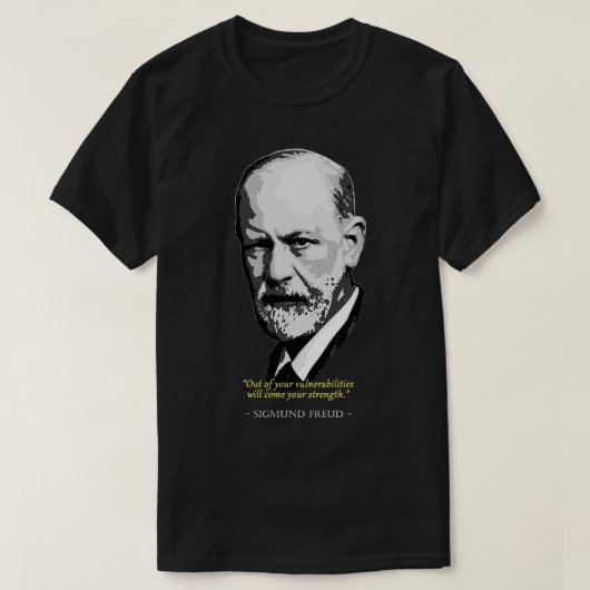 Sigmund Freud Quote T-Shirt (Design vorne)