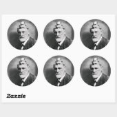 Sigmund Freud Runder Aufkleber (Blatt)