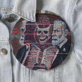 Sigmund Freud Street Art Button (Beispiel)