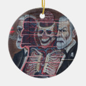 Sigmund Freud Street Art Keramikornament (Vorne)