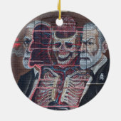 Sigmund Freud Street Art Keramikornament (Hinten)