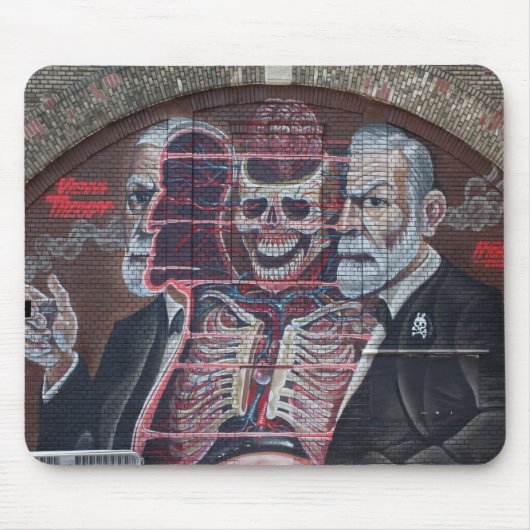 Sigmund Freud Street Art Mousepad (Vorne)