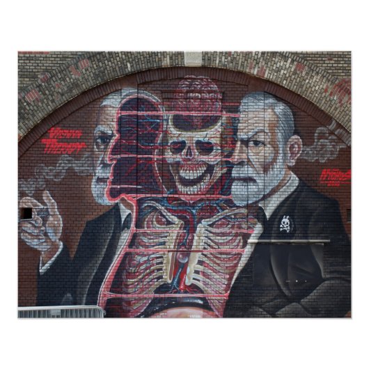 Sigmund Freud Street Art Poster (Vorderseite)