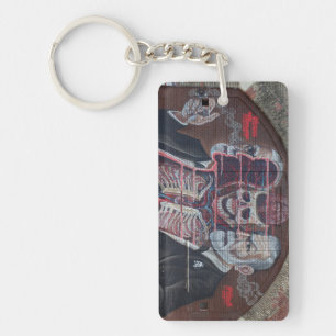 Sigmund Freud Street Art Schlüsselanhänger