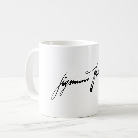 Sigmund Freud Unterschrift Autogramm berühmte Gesc Kaffeetasse (Vorderseite Links)